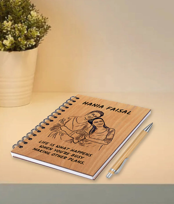 Customize Wooden Diary