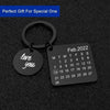 Customized Metal Calendar 2 in 1 Keychain