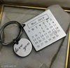 Customized Metal Calendar 2 in 1 Keychain