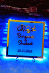 Acrylic Nikkah Thumb Plaque With Light
